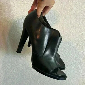 Alexander Wang Black Open-Toe Heels